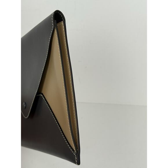 Hermes Leather Envelope Clutch Bag B-3 - Picture 4 of 9